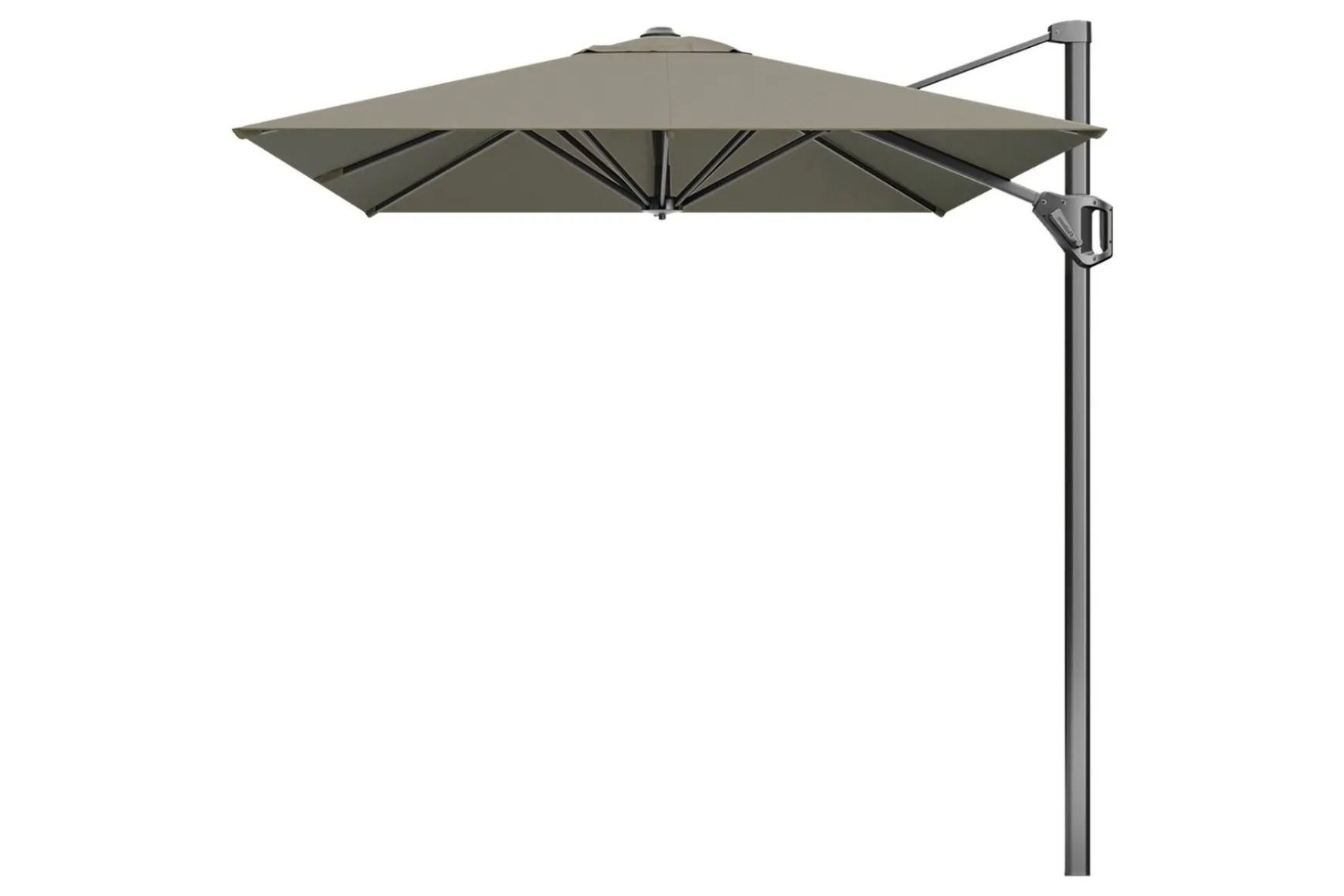 Platinum Voyager Rechthoek Zweefparasol T1 3x2 m. - Taupe