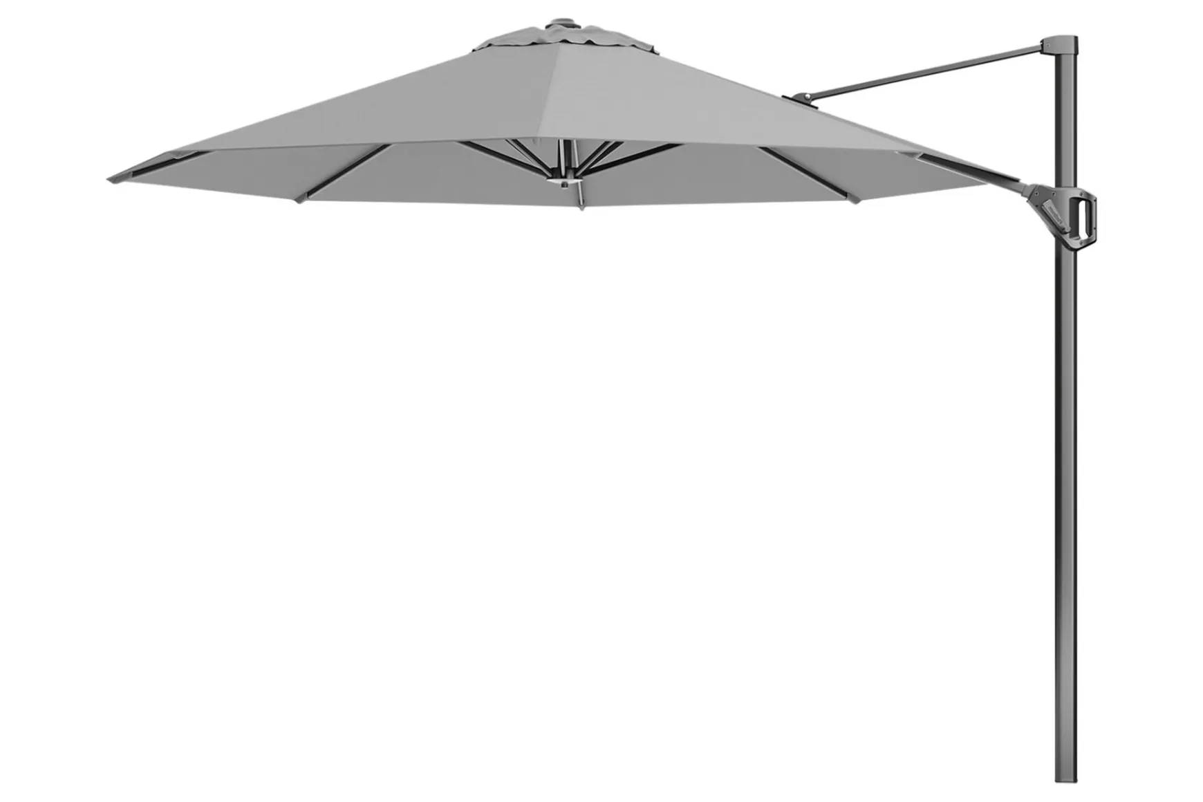 Platinum Voyager Ronde Zweefparasol T1 3m. - Light Grey