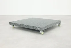 Platinum Voyager ronde zweefparasol T1 3 m. - Antraciet met voet en hoes