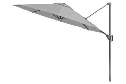Platinum Voyager ronde zweefparasol T1 3 m. - Light Grey met voet en hoes