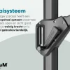 Platinum Voyager ronde zweefparasol T1 3 m. - Antraciet met ingraafvoet en hoes