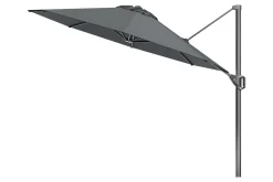 Platinum Voyager ronde zweefparasol T1 3 m. - Antraciet met ingraafvoet en hoes