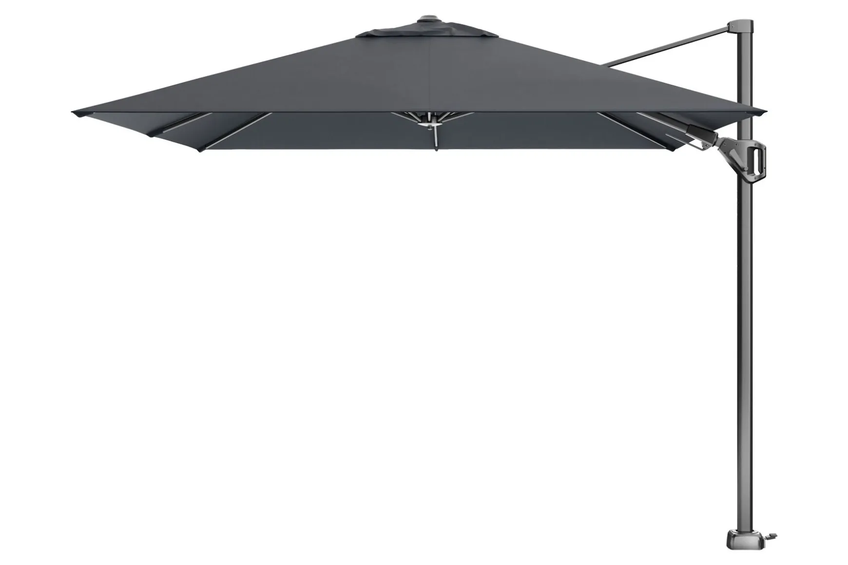 Platinum Voyager Vierkante Zweefparasol T2 2,7x2,7 m. - Faded Black