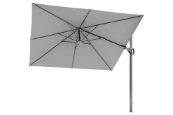Platinum Voyager Vierkante Zweefparasol T2 2,7x2,7 m. - Light Grey