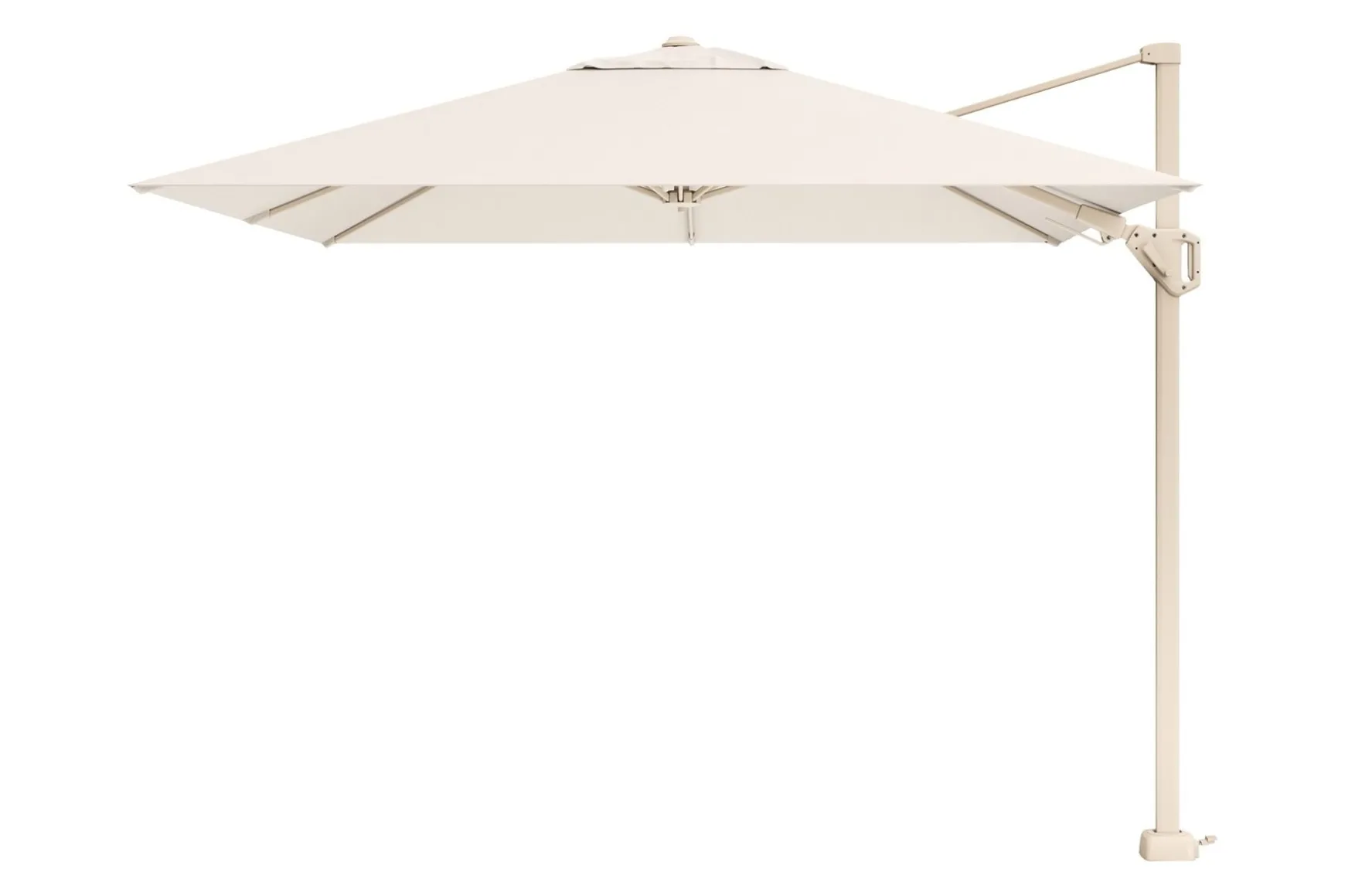 Platinum Voyager Vierkante Zweefparasol T2 2,7x2,7 m. - Sandstone