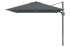 Platinum Voyager zweefparasol T2 2,7x2,7 m. - Antraciet met voet en hoes