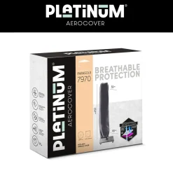 Platinum Voyager zweefparasol T2 2,7x2,7 m. - Antraciet met voet en hoes