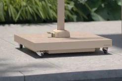 Platinum Voyager zweefparasol T2 - Sandstone met vulbare parasolvoet en hoes