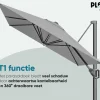 Platinum Voyager zweefparasol T1 3x2 m. - Sand Ivory met vulbare voet en hoes