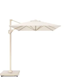 Platinum Voyager zweefparasol T1 3x2 m. - Sand Ivory met vulbare voet en hoes