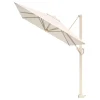 Platinum Voyager zweefparasol T1 2,5x2,5 m. - Sand Ivory met vulbare voet en hoes