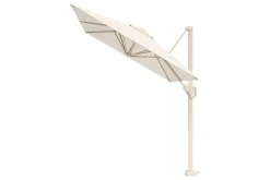 Platinum Voyager zweefparasol T1 2,5x2,5 m. - Sand Ivory met vulbare voet en hoes