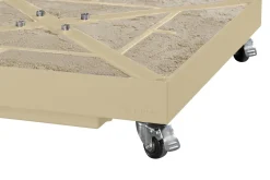 Platinum Voyager zweefparasol T1 2,5x2,5 m. - Sand Ivory met vulbare voet en hoes