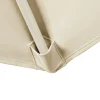Platinum Voyager zweefparasol T1 2,5x2,5 m. - Sand Ivory met voet en hoes