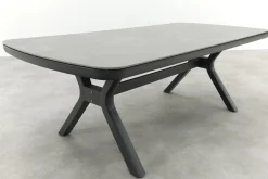 Ponto dining tuintafel keramiek 220x100 cm. - Royal Grey