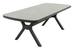 Ponto dining tuintafel keramiek 220x100 cm. - Royal Grey