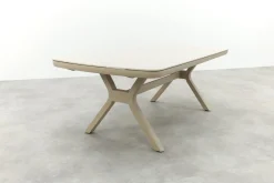 Ponto dining tuintafel keramiek 220x100 cm. - Latte