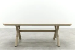 Ponto dining tuintafel keramiek 220x100 cm. - Latte