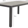 President tuintafel 160 x 90 cm. - Antraciet