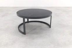 Rhodos koffietafel - set van 2 - antraciet