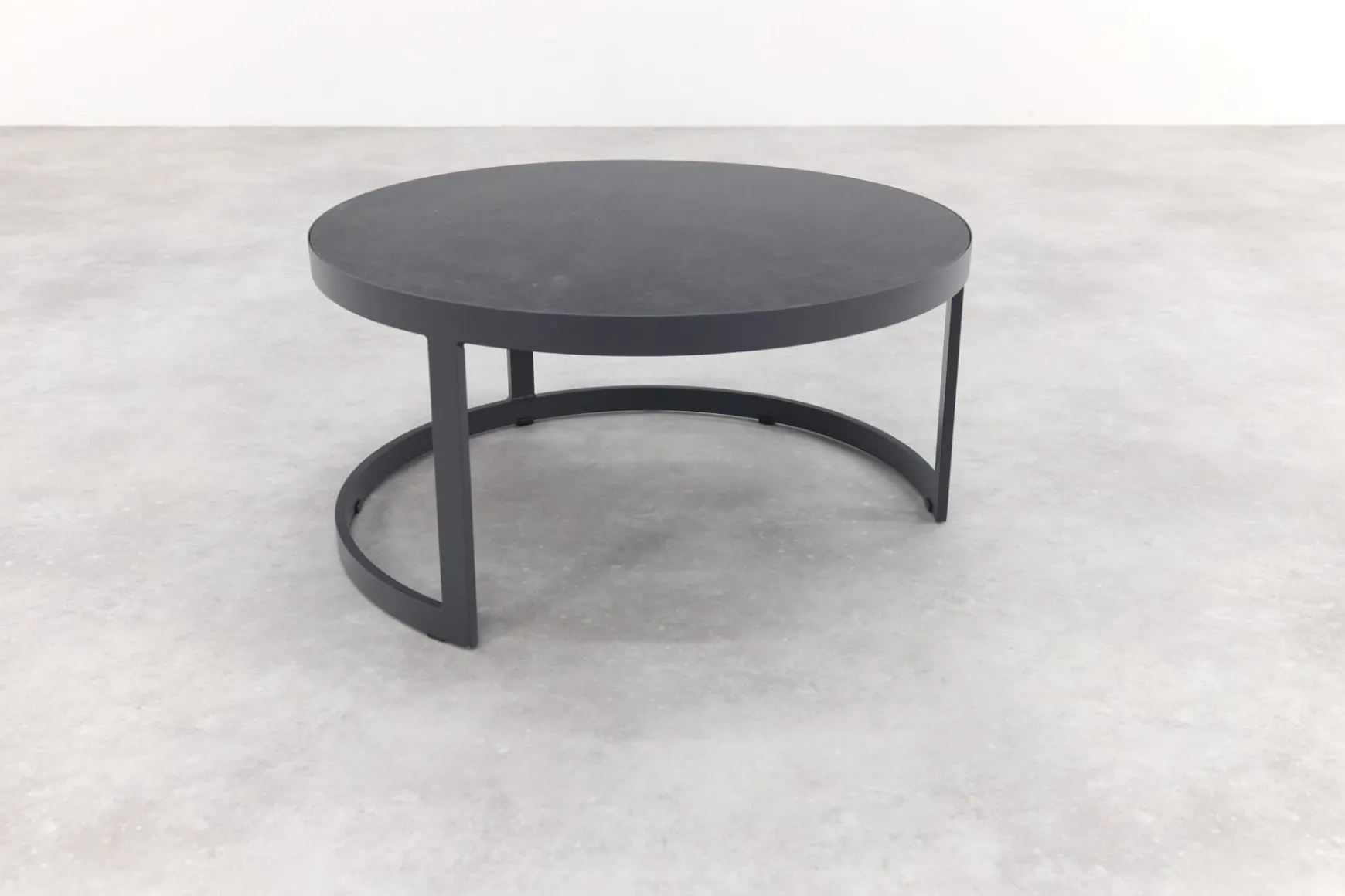 Rhodos koffietafel - set van 2 - antraciet
