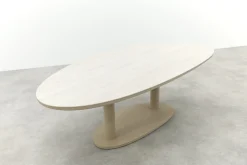 Romeo/Lecce organische tuinset voor 6 personen 240x120 cm. - Latte