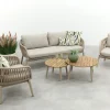 Romeo/Mindo rope stoel-bank loungeset - Latte