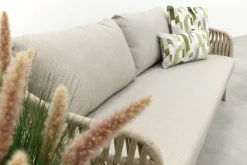 Romeo/Mindo rope stoel-bank loungeset - Latte