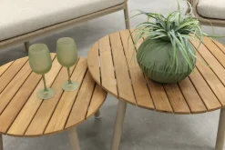 Romeo/Mindo rope stoel-bank loungeset - Latte