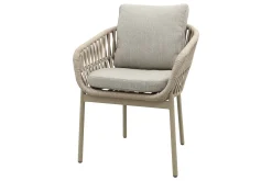 Romeo rope dining tuinstoel - Latte