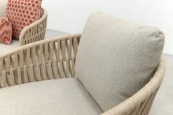 Romeo rope stoel-bank loungeset - Latte