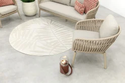 Romeo rope stoel-bank loungeset - Latte