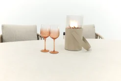 Romeo/Ventaro ovale tuinset voor 6 personen 240x115 cm. - Latte