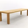 Rome teak tuintafel 320 x 100 cm. - Natural brown OP=OP