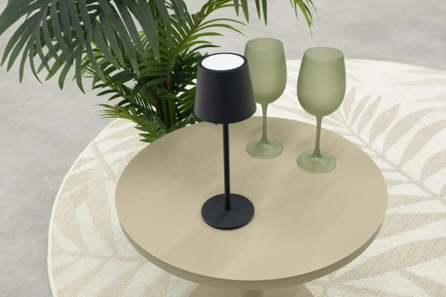 Roxi LED Tafellamp - Zwart