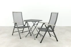 Royal Garden Balero inklapbare balkonset 3-delig strekmetaal 60x60 cm.