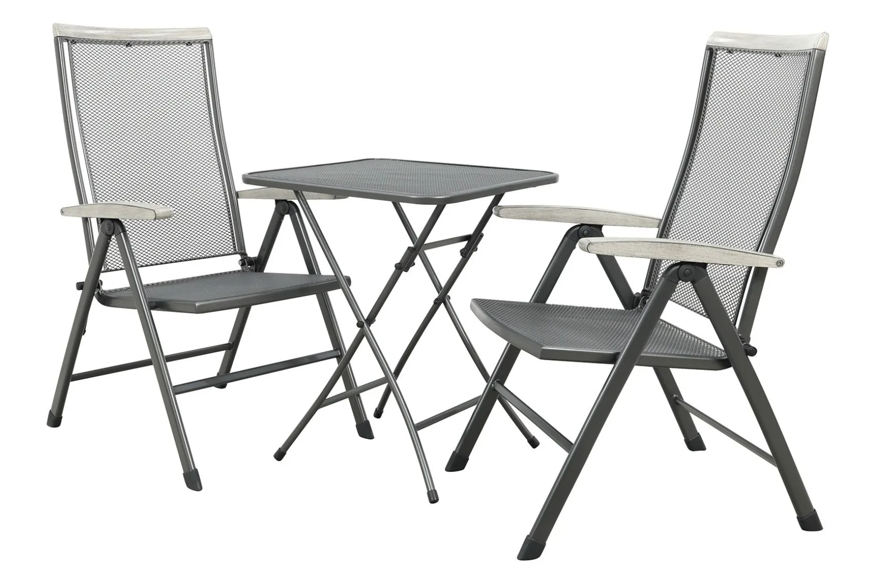 Royal Garden Balero inklapbare balkonset 3-delig strekmetaal 60x60 cm.
