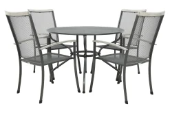 Royal Garden Balero ronde stapelbare tuinset strekmetaal Ø105 cm.