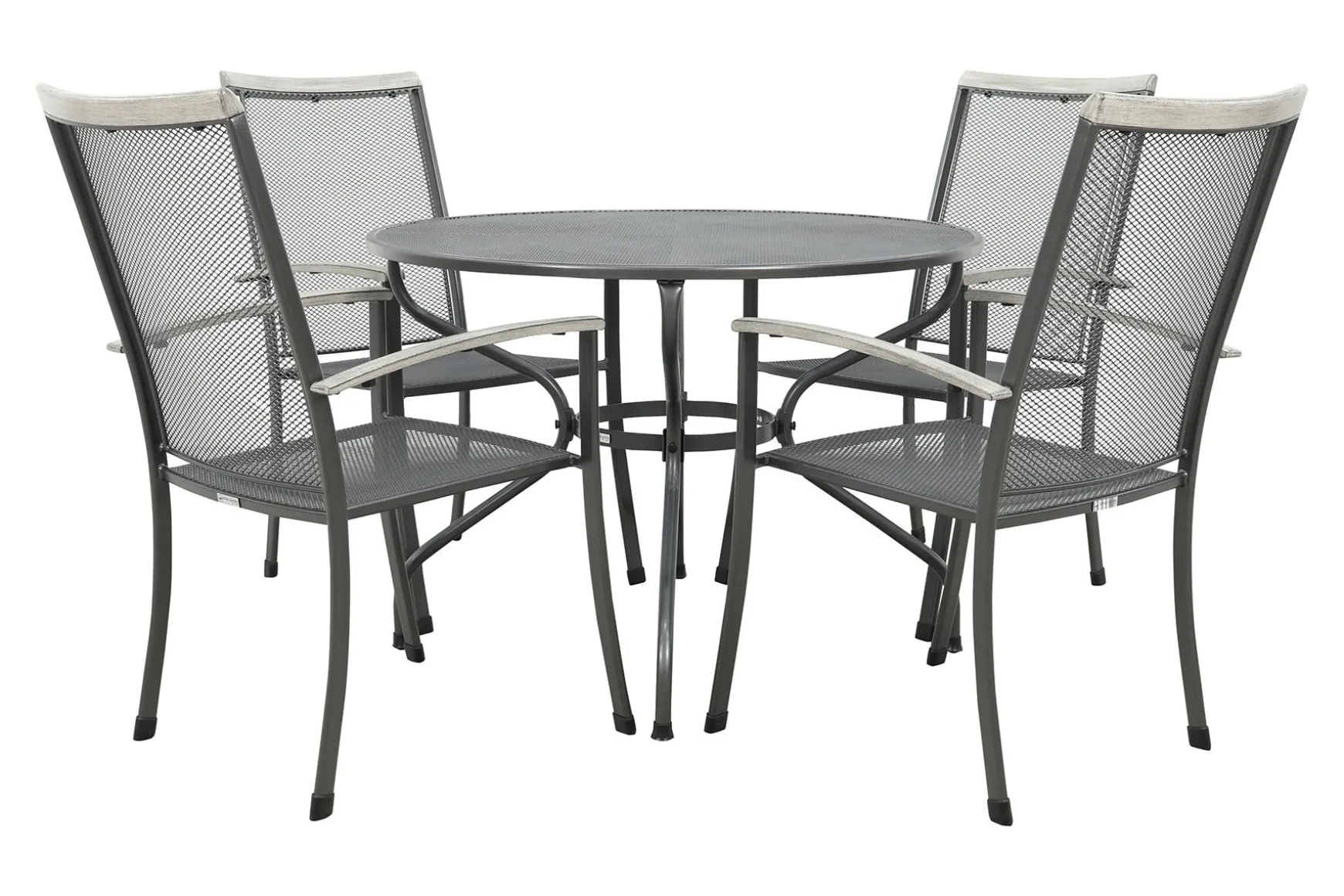 Royal Garden Balero ronde stapelbare tuinset strekmetaal Ø105 cm.