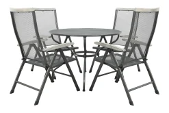 Royal Garden Balero ronde verstelbare tuinset strekmetaal Ø105 cm.