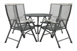 Royal Garden Balero ronde verstelbare tuinset strekmetaal Ø90 cm.