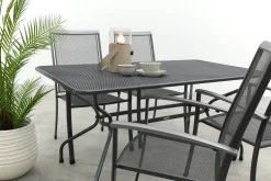 Royal Garden Balero stapelbare tuinset strekmetaal 160x90 cm.