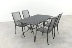 Royal Garden Balero stapelbare tuinset strekmetaal 160x90 cm.