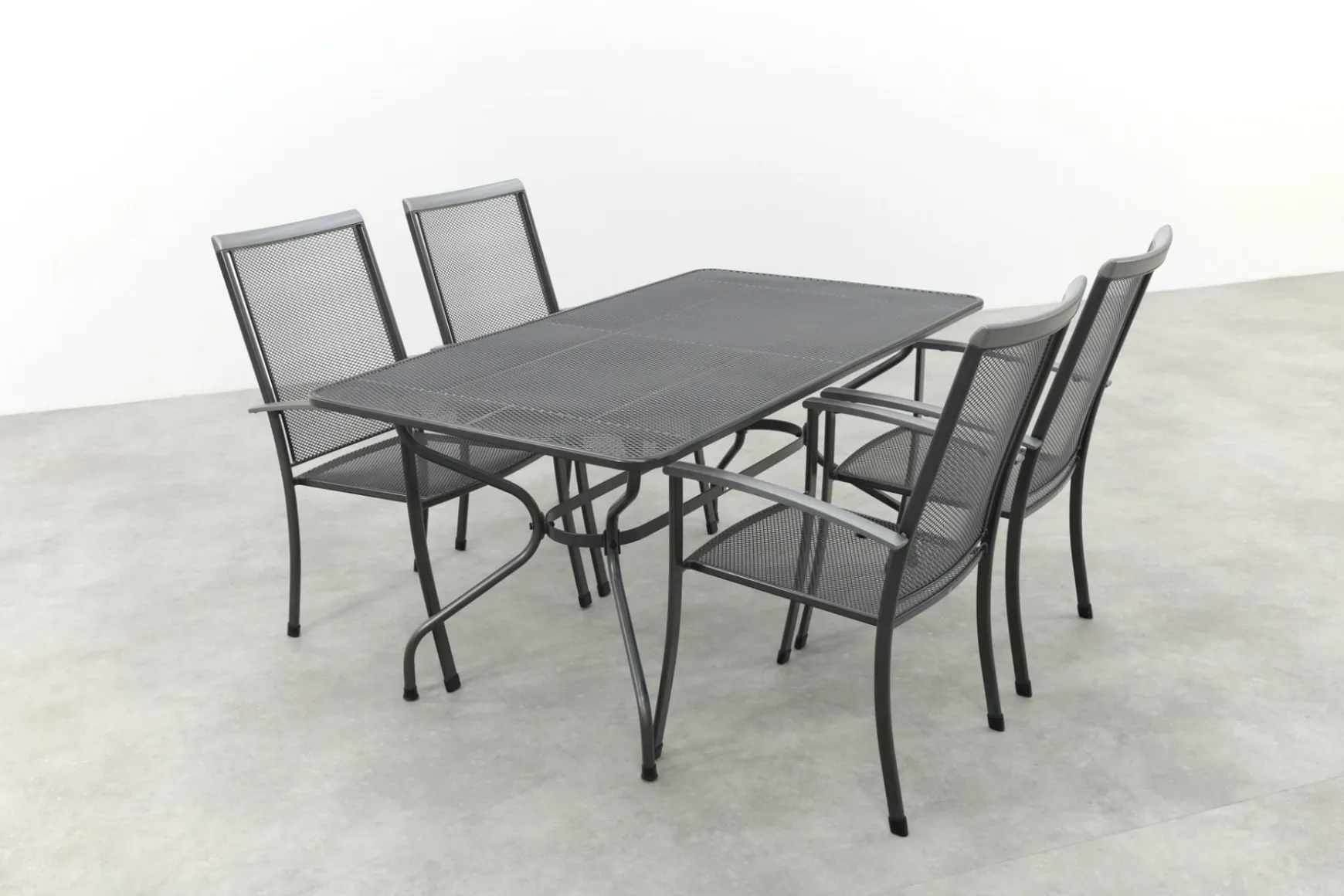 Royal Garden Balero stapelbare tuinset strekmetaal 160x90 cm.