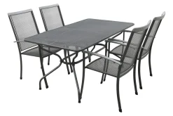 Royal Garden Balero stapelbare tuinset strekmetaal 160x90 cm.