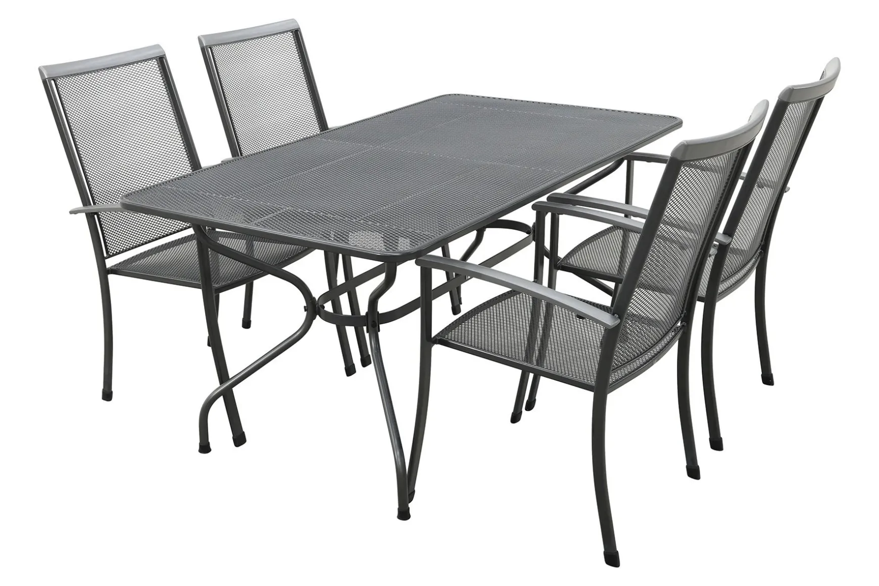 Royal Garden Balero stapelbare tuinset strekmetaal 160x90 cm.