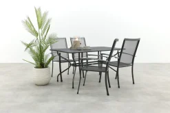 Royal Garden Balero stapelbare tuinset strekmetaal 160x90 cm.