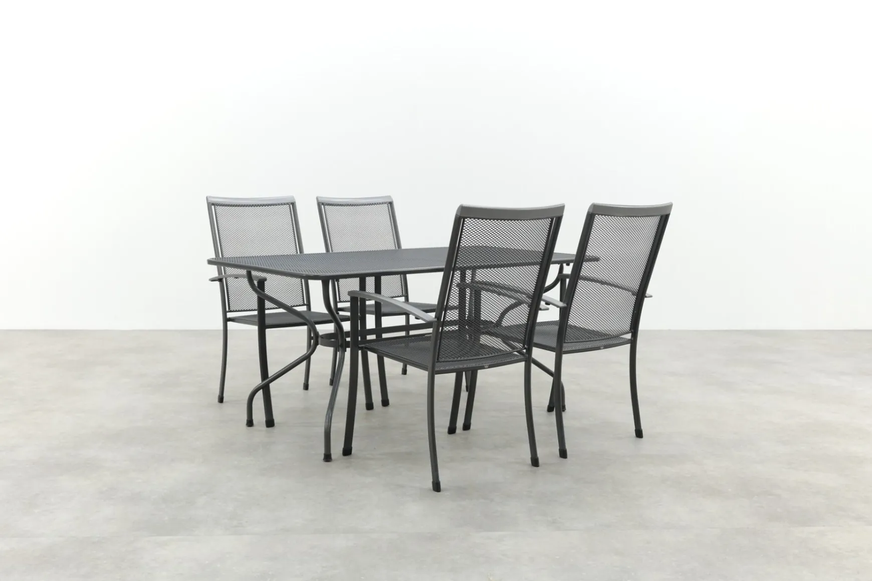 Royal Garden Balero stapelbare tuinset strekmetaal 160x90 cm.