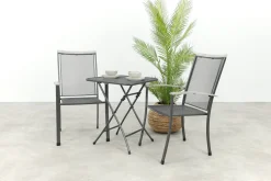 Royal Garden Balero stapelbare balkonset 3-delig strekmetaal 60x60 cm.