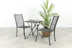 Royal Garden Balero stapelbare balkonset 3-delig strekmetaal 60x60 cm.